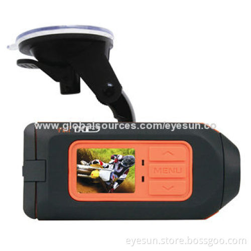HD 1080P Remote Control Motion Detection Sports Camera with 10m Waterproof Function